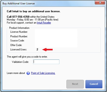 how to active point of sale 2013 quickbooks by phone