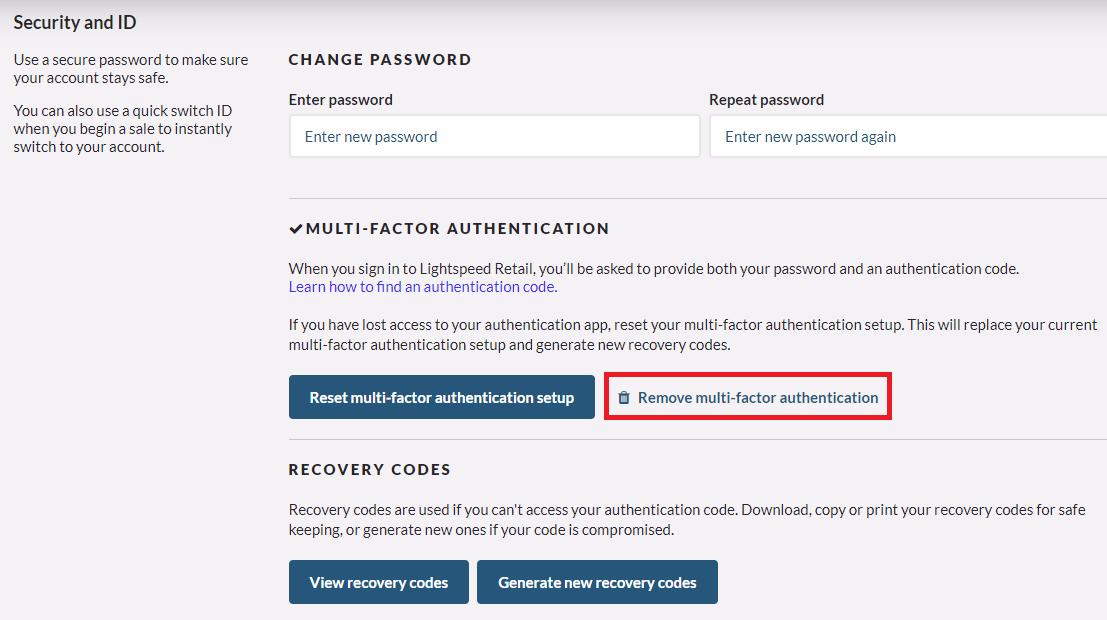 LSX] How to Enable and Disable Multi Factor Authentication for a