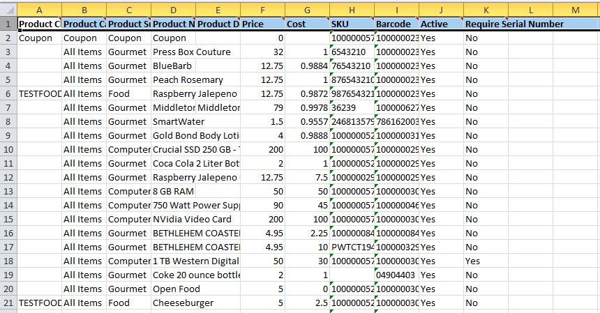 Export serial numbers for products to an Excel spreadsheet – Individual ...