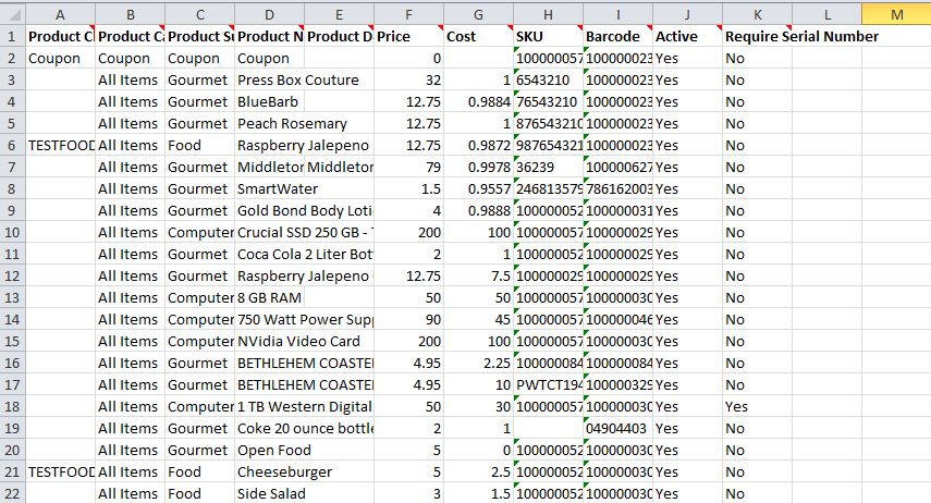 Export serial numbers for products to an Excel spreadsheet – Individual ...