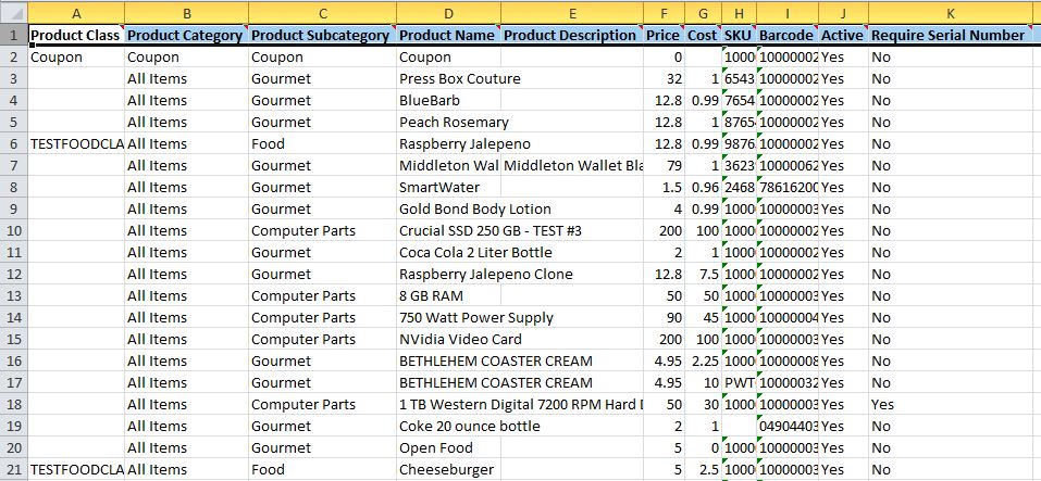 Export serial numbers for products to an Excel spreadsheet – Individual ...
