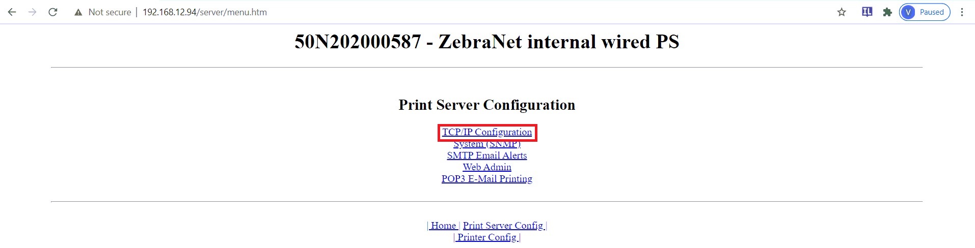 Configure Zebra ZD410 Network Print Server Individual Point Of Sale